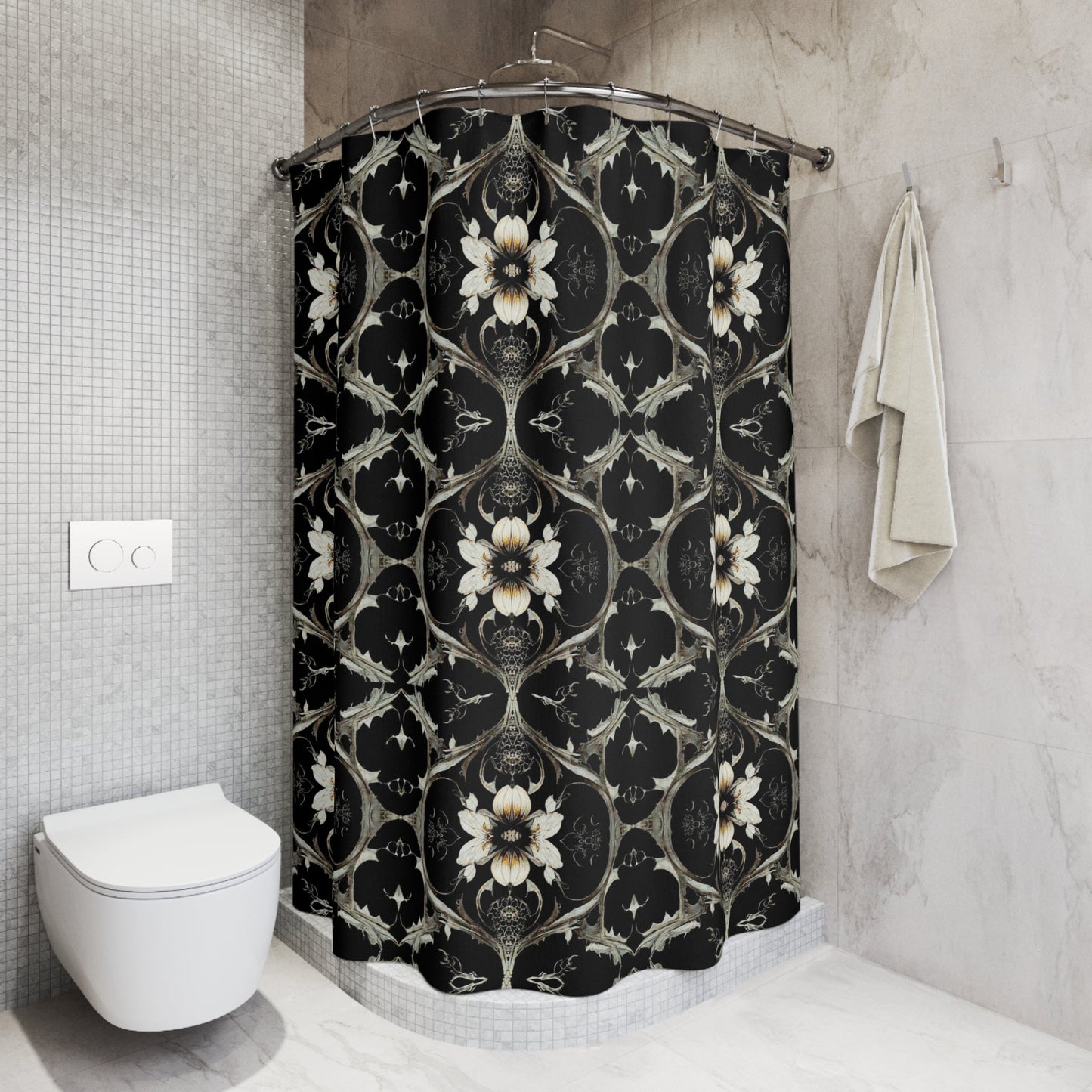 THORN GARDEN CLOTH SHOWER CURTAIN