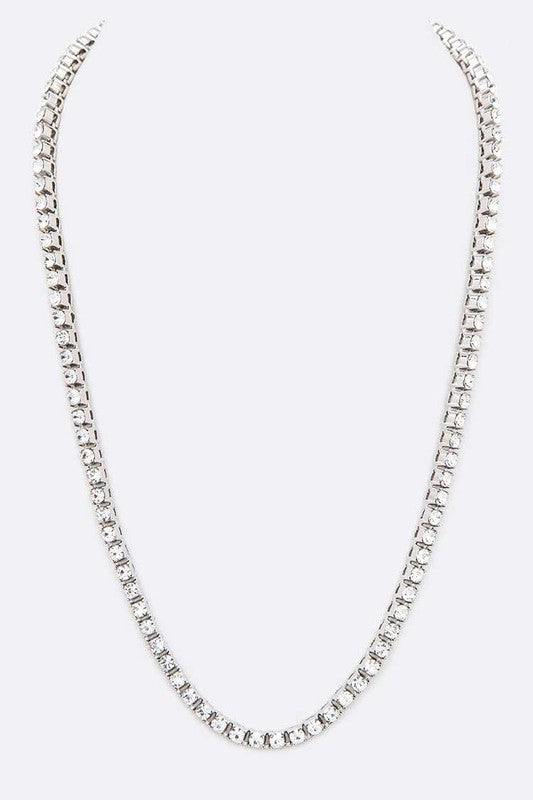 23 SINGLE ROW RHINESTONE NECKLACE
