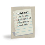 TO-DO LIST GREETING CARD