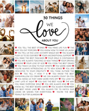 30 Things We Love About You – 30th Birthday Canva Wall Art Template
