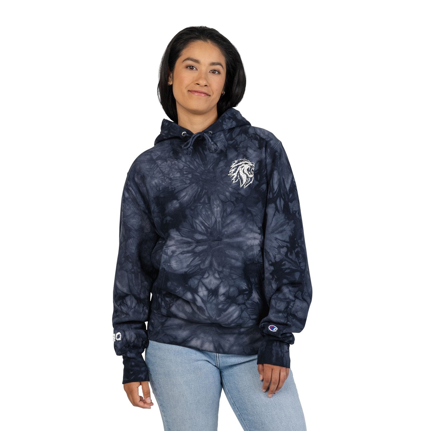 TIE-DYE LION HOODIE