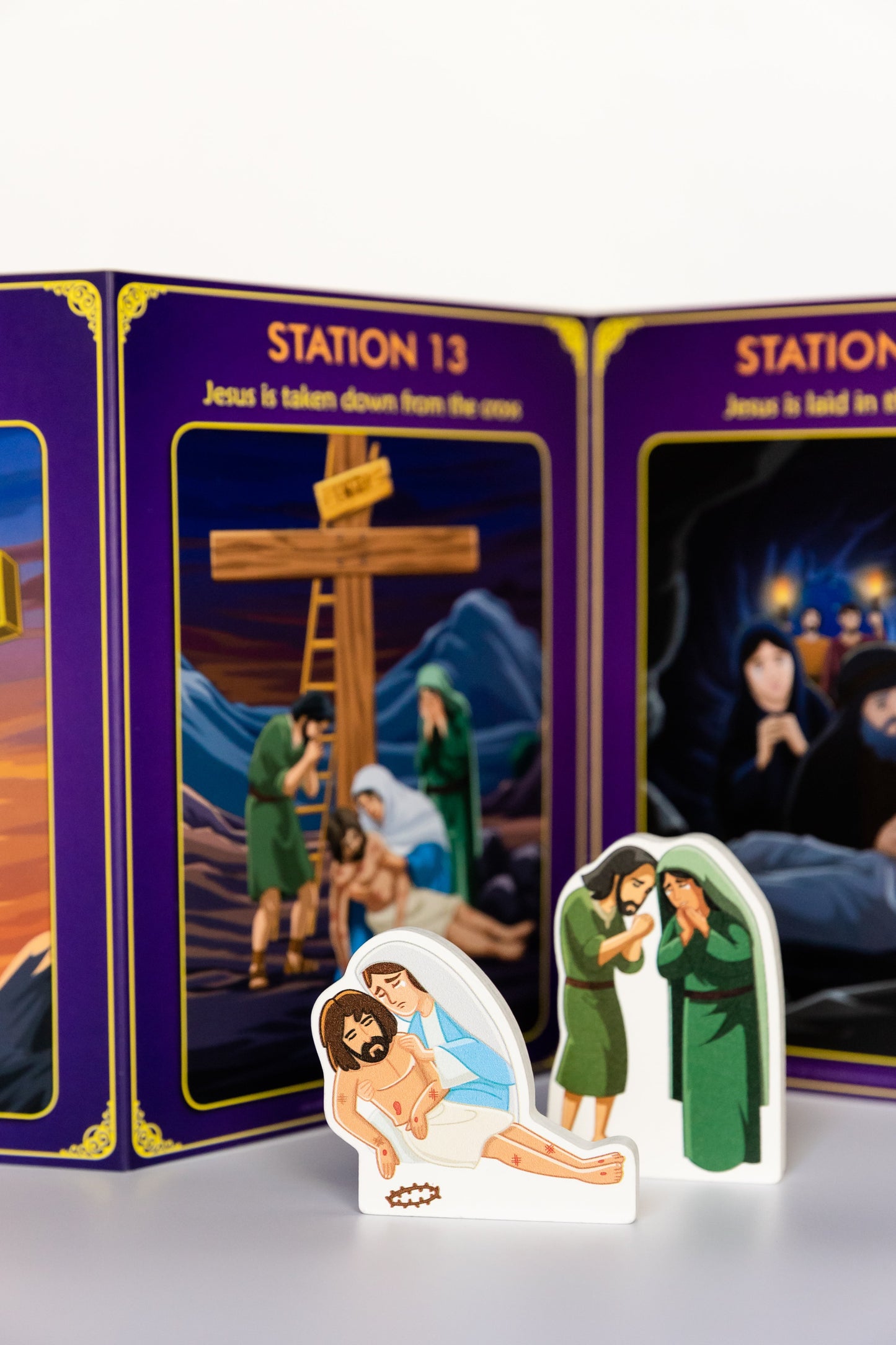 STATIONS OF THE CROSS PRAY & PLAY SET - BY SAINTLY HEART & BROTHER FRANCIS