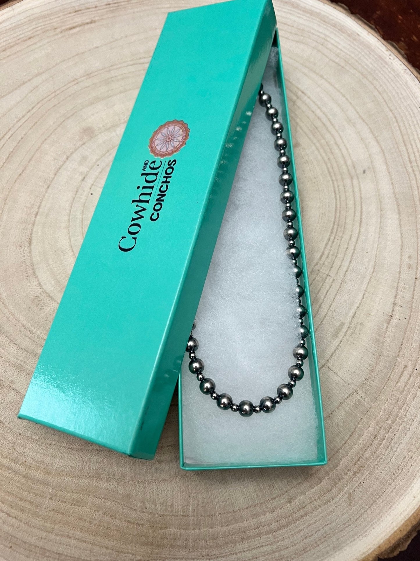 6mm and 3mm Sterling Silver Pearls choker necklace - 14 inch choker