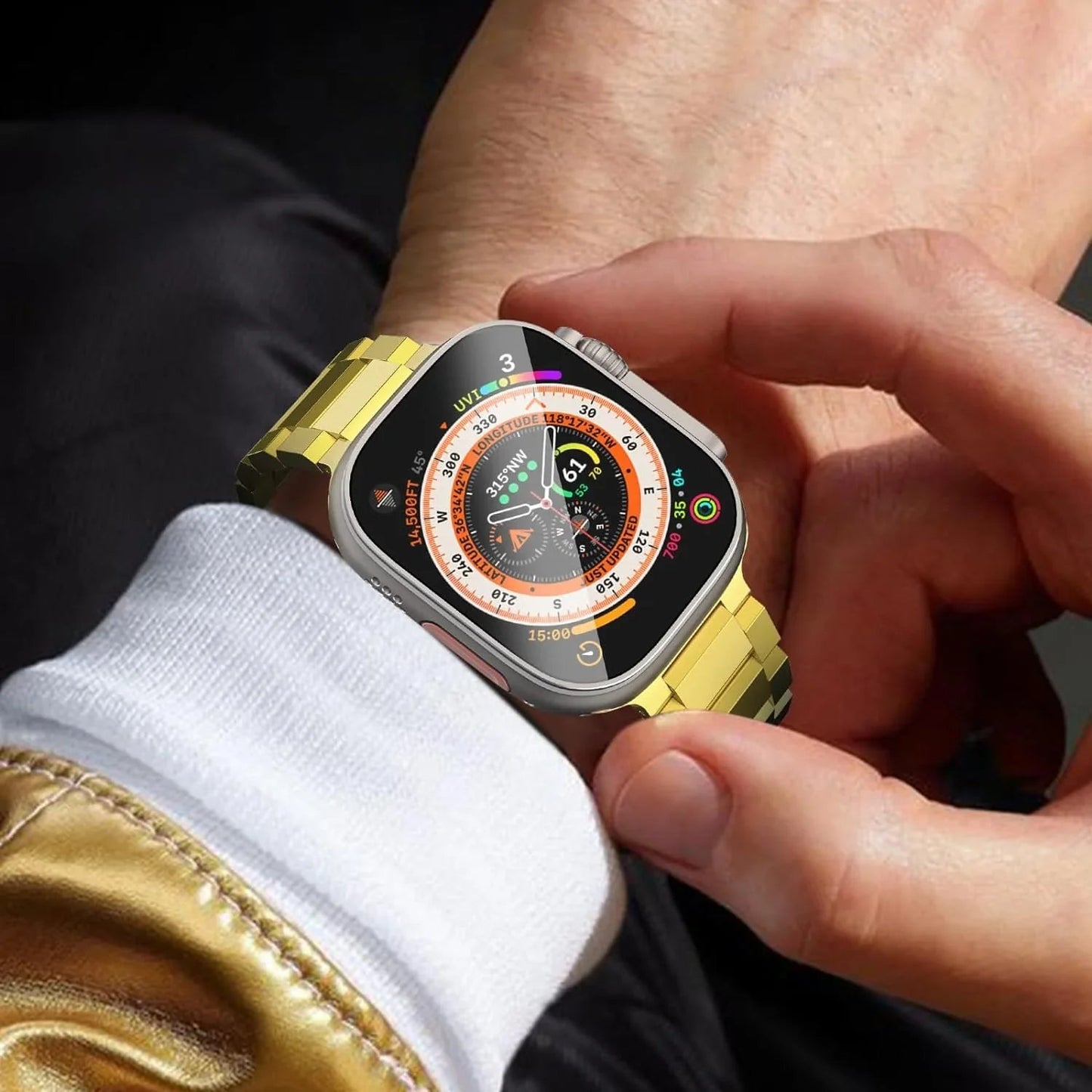 TITANIUM METAL WATCHBAND FOR APPLE WATCH
