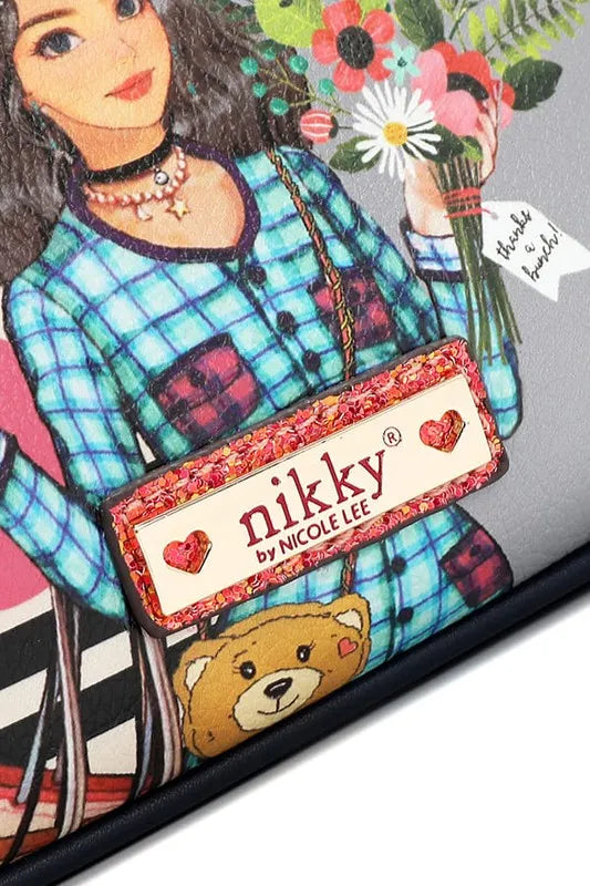 NICOLE LEE USA CRESCENT SHAPED CROSSBODY BAG