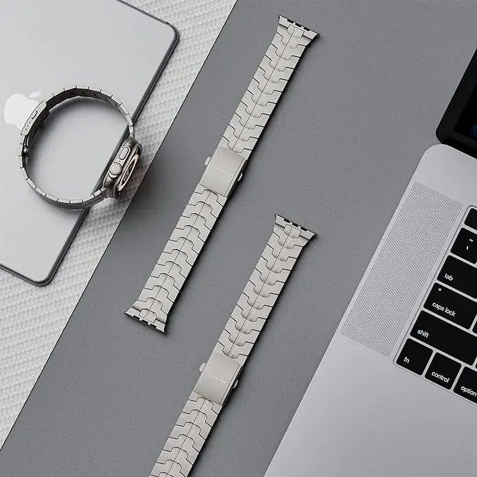 TITANIUM METAL WATCHBAND FOR APPLE WATCH IRONMAN BASIC VERSION