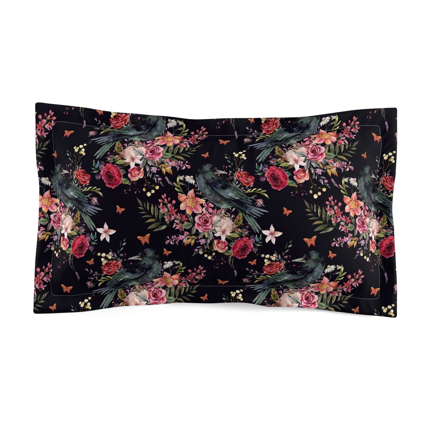THE RAVEN OF THE WOOD DELUXE MICROFIBER PILLOW SHAM
