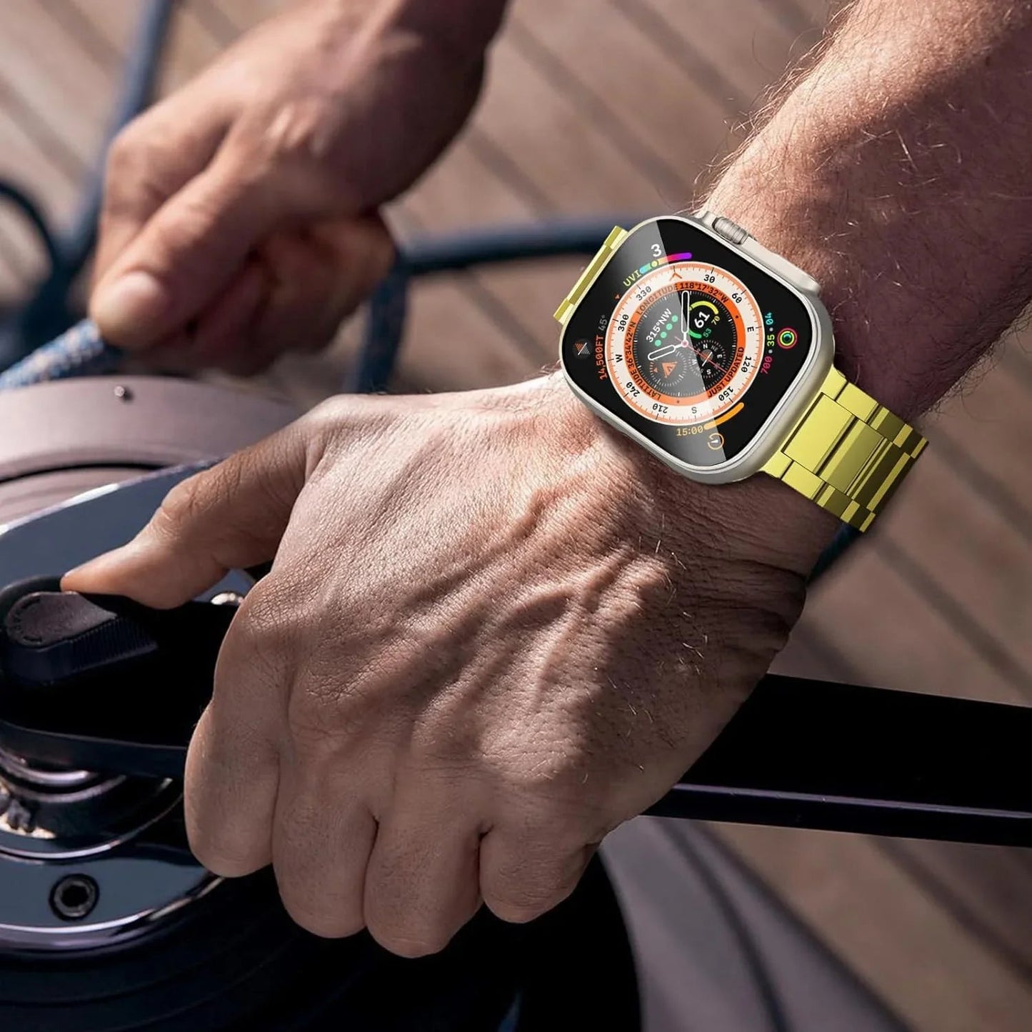 TITANIUM METAL WATCHBAND FOR APPLE WATCH