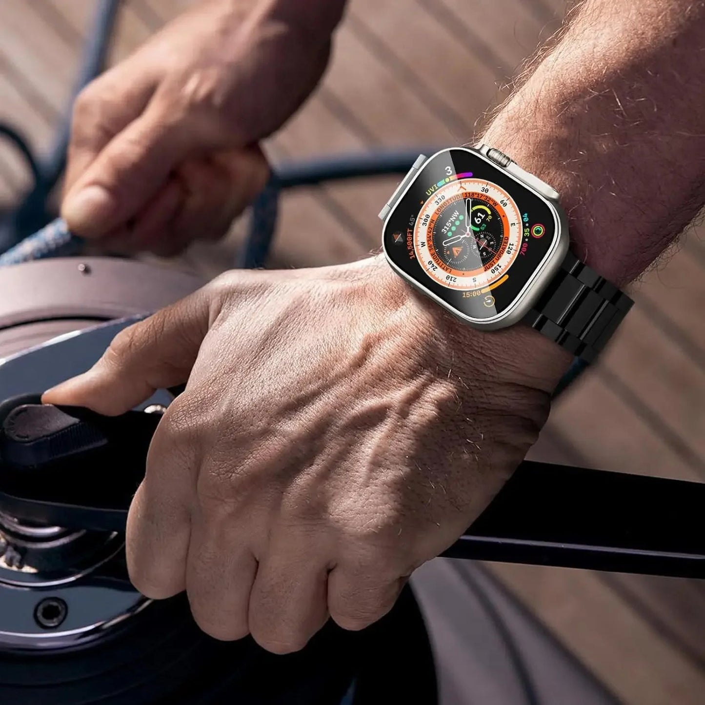 TITANIUM METAL WATCHBAND FOR APPLE WATCH