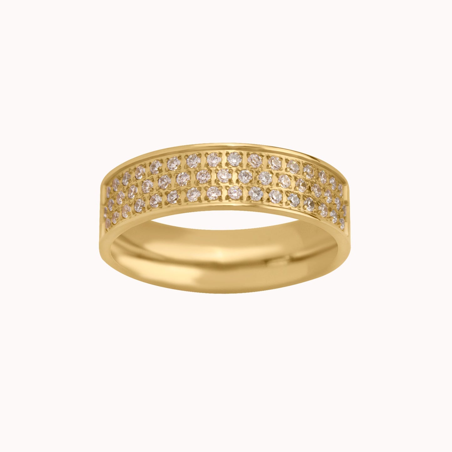 ALEXANDRA PAVÉ ROW RING