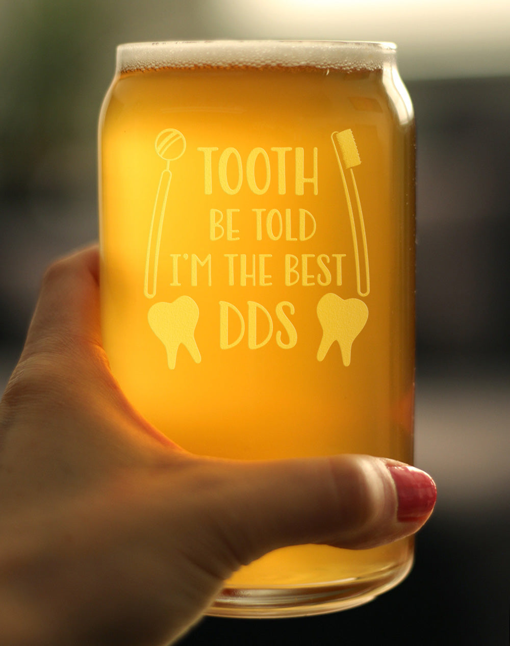 TOOTH BE TOLD - 16 OUNCE BEER CAN PINT GLASS