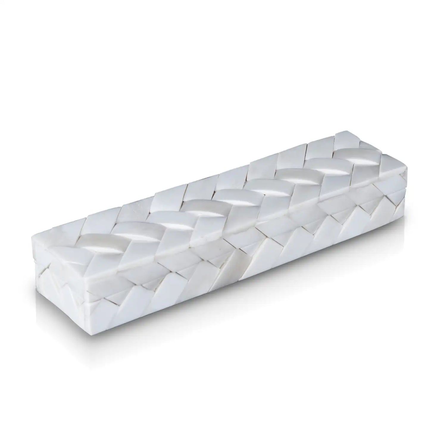 IVORY BRAID BONE INLAY DECORATIVE STORAGE BOX IN 7 SIZES