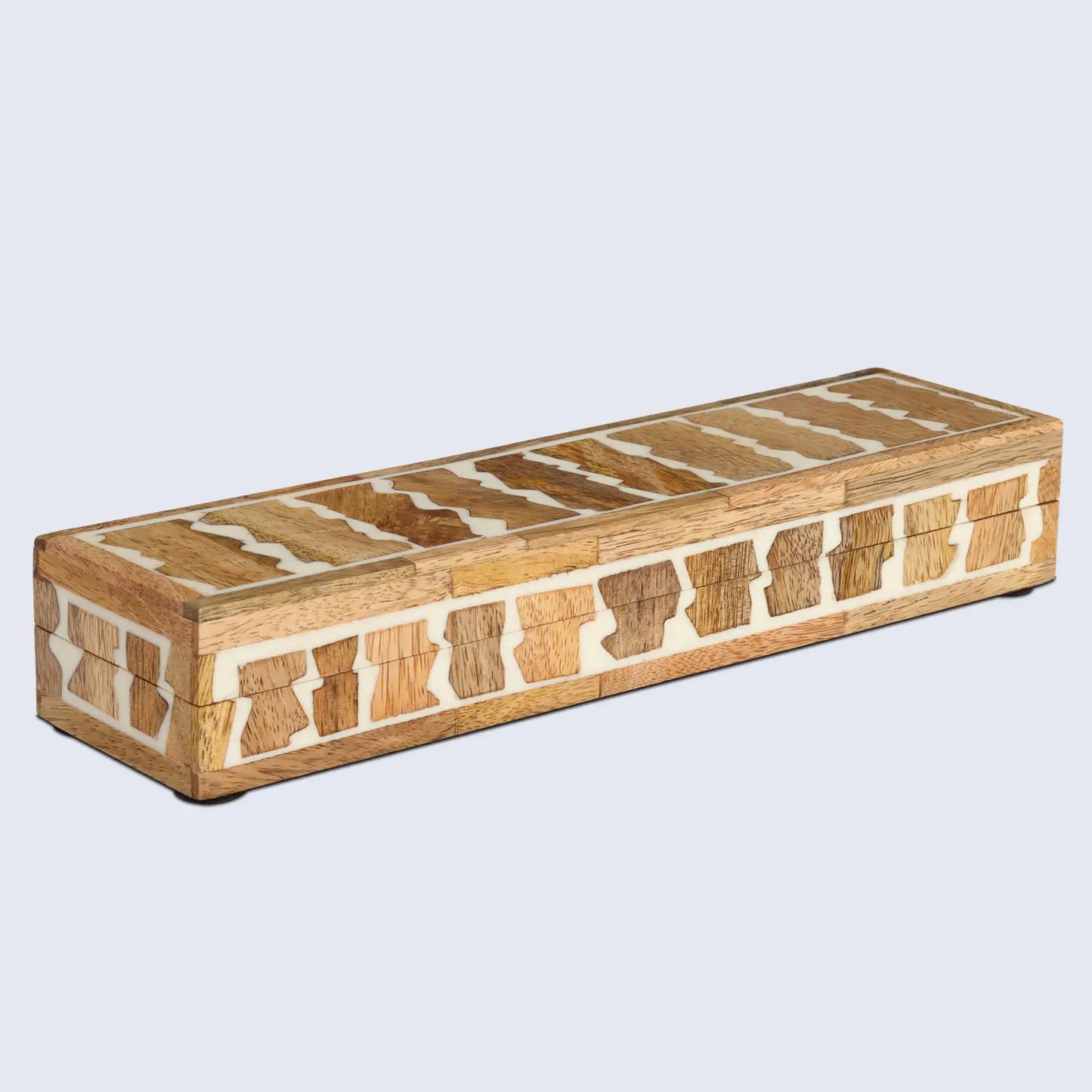 KEPT SAFARI RESIN INLAY & WOOD DECORATIVE STORAGE WOODEN BOX 7 SIZE OPTIONS