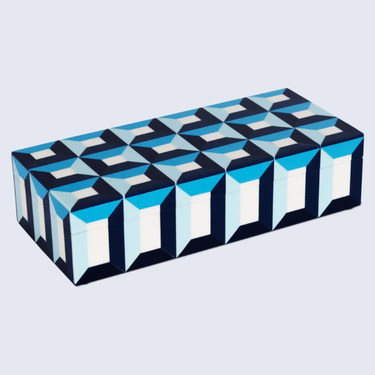 PATISSERIE MODERN RESIN INLAY DECORATIVE STORAGE BOX - 7 SIZES