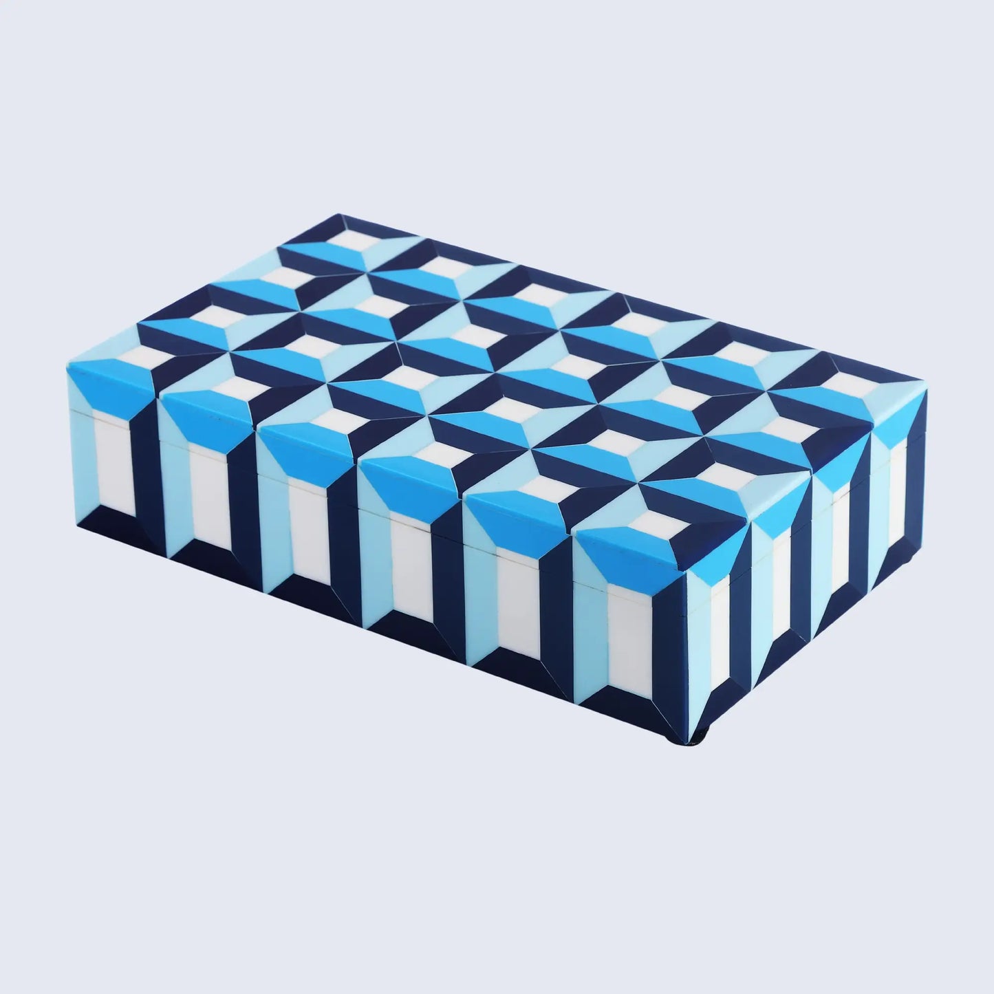 PATISSERIE MODERN RESIN INLAY DECORATIVE STORAGE BOX - 7 SIZES