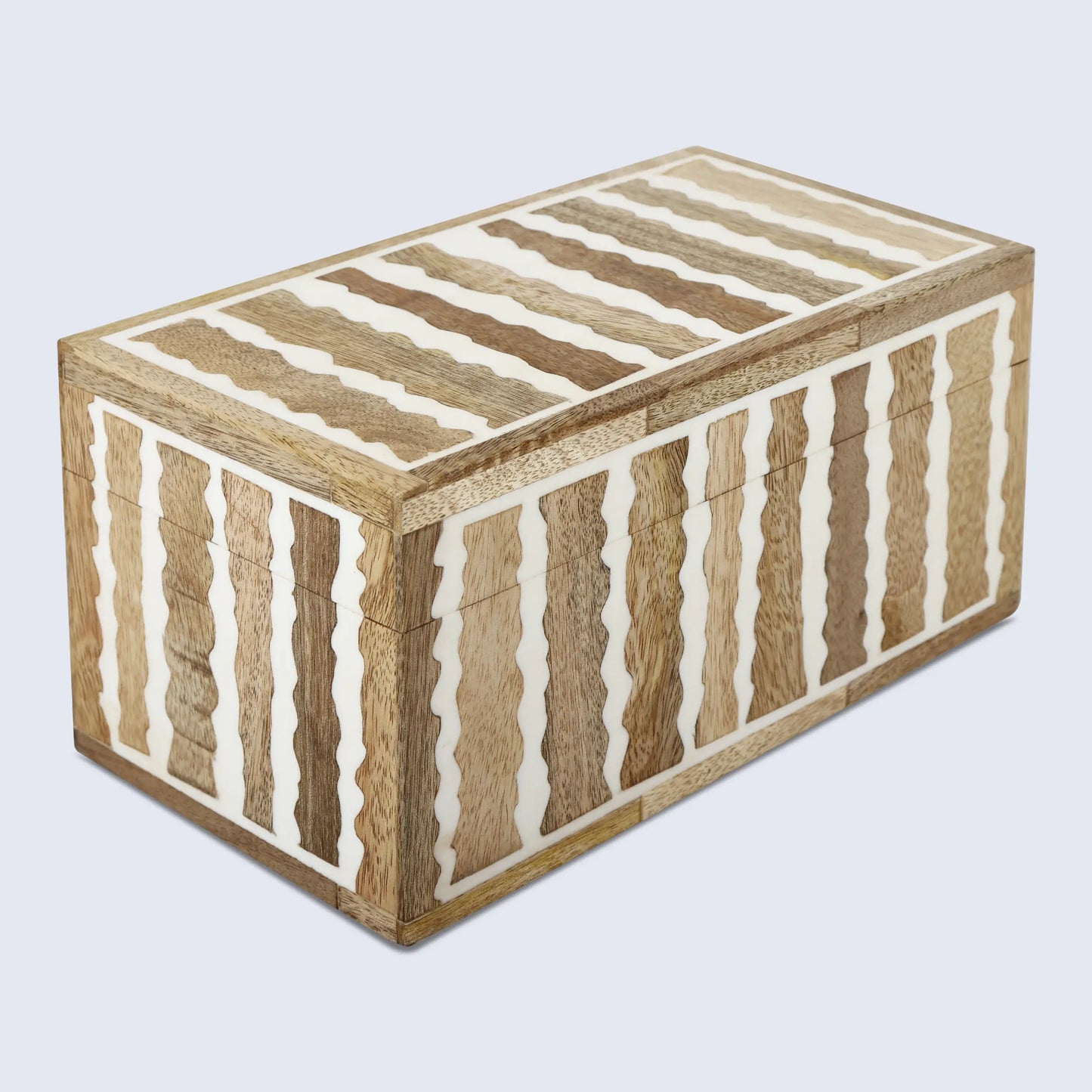KEPT SAFARI RESIN INLAY & WOOD DECORATIVE STORAGE WOODEN BOX 7 SIZE OPTIONS