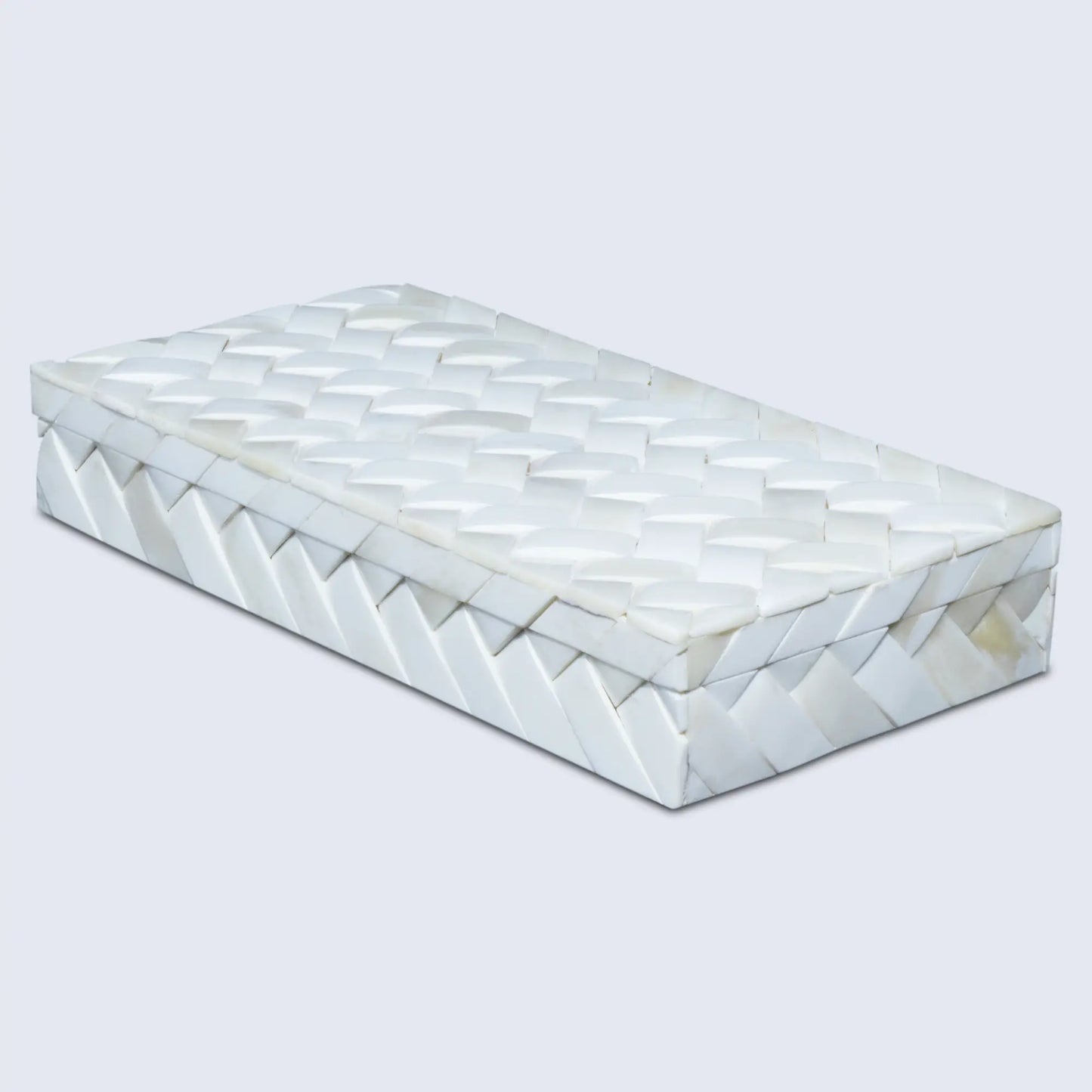 IVORY BRAID BONE INLAY DECORATIVE STORAGE BOX IN 7 SIZES