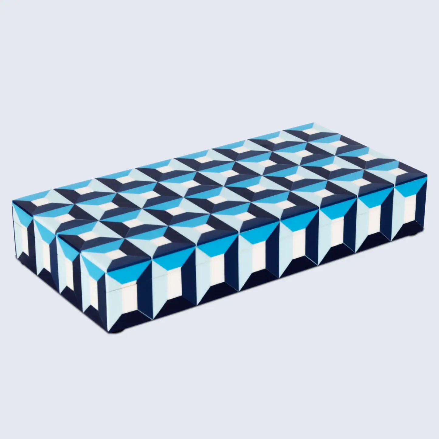 PATISSERIE MODERN RESIN INLAY DECORATIVE STORAGE BOX - 7 SIZES