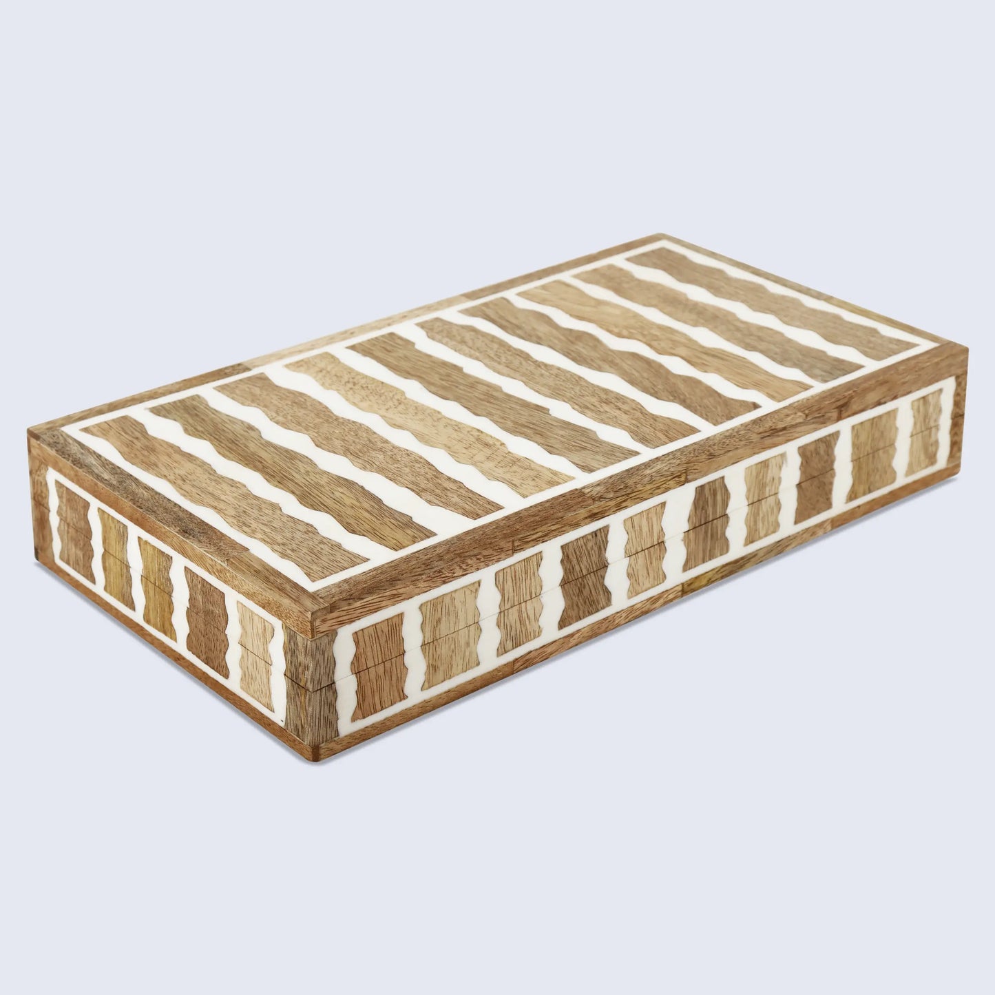KEPT SAFARI RESIN INLAY & WOOD DECORATIVE STORAGE WOODEN BOX 7 SIZE OPTIONS