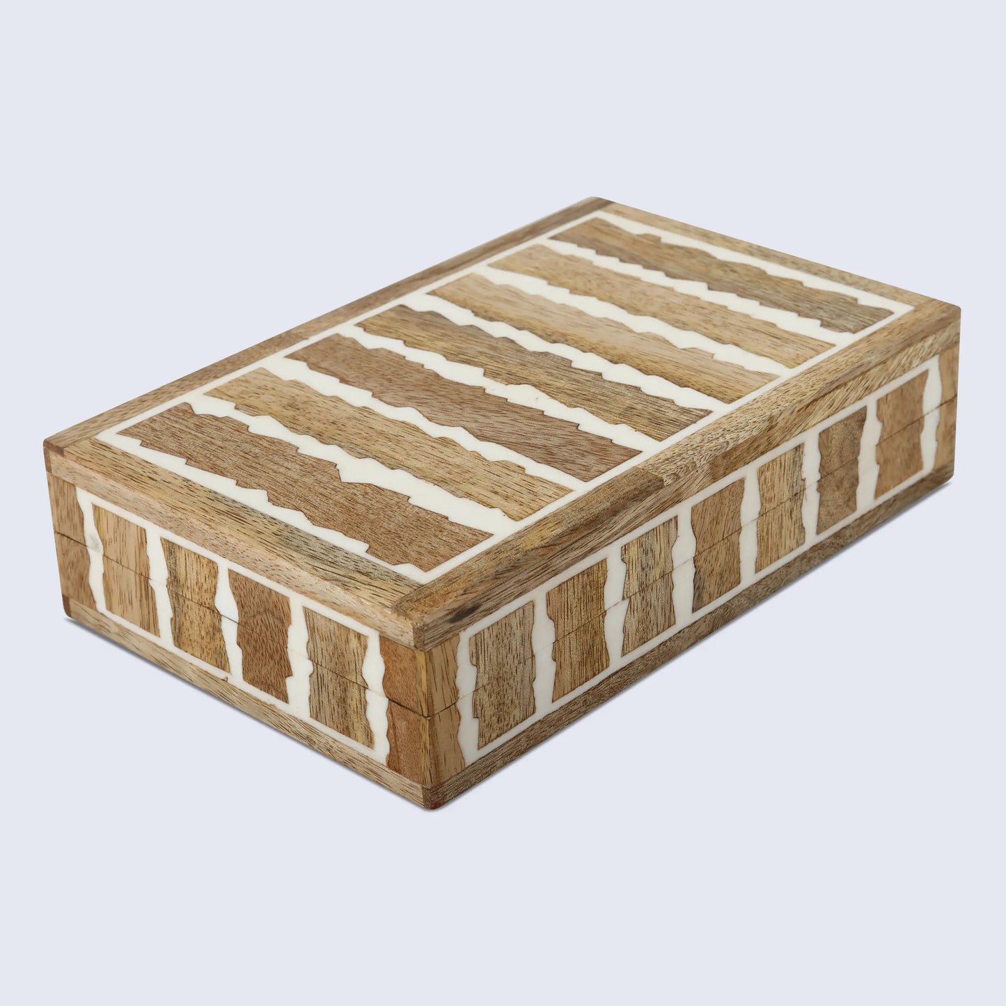 KEPT SAFARI RESIN INLAY & WOOD DECORATIVE STORAGE WOODEN BOX 7 SIZE OPTIONS
