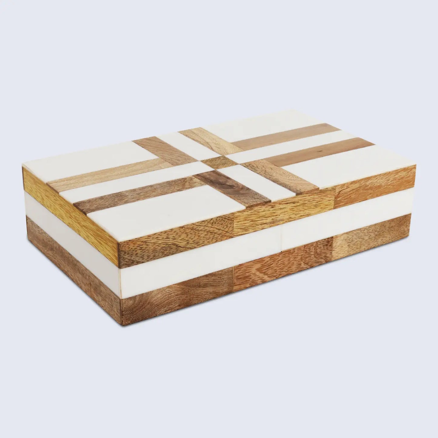 PATISSERIE DELIGHT RESIN & WOOD INLAY DECORATIVE STORAGE BOX IN 7 SIZES