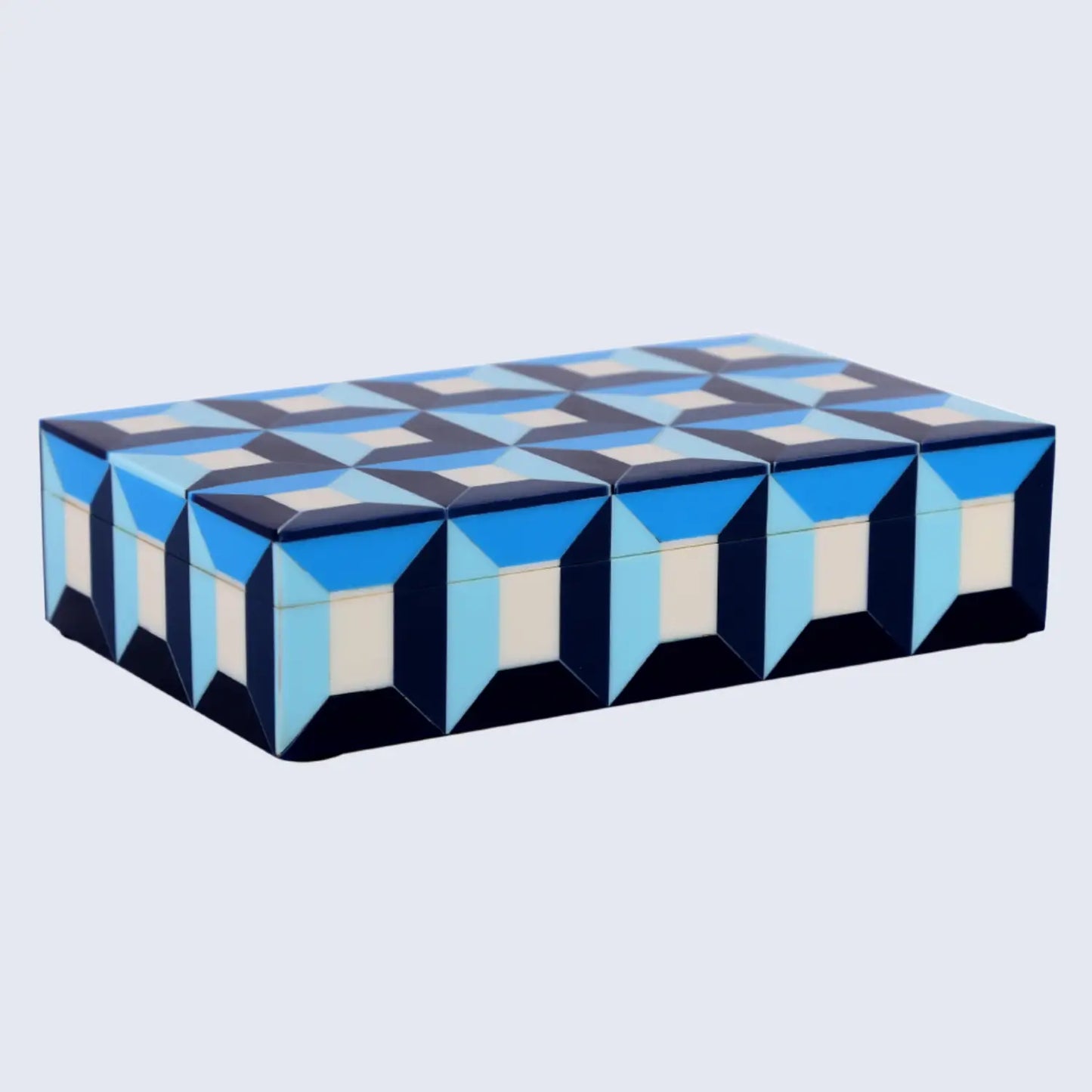 PATISSERIE MODERN RESIN INLAY DECORATIVE STORAGE BOX - 7 SIZES