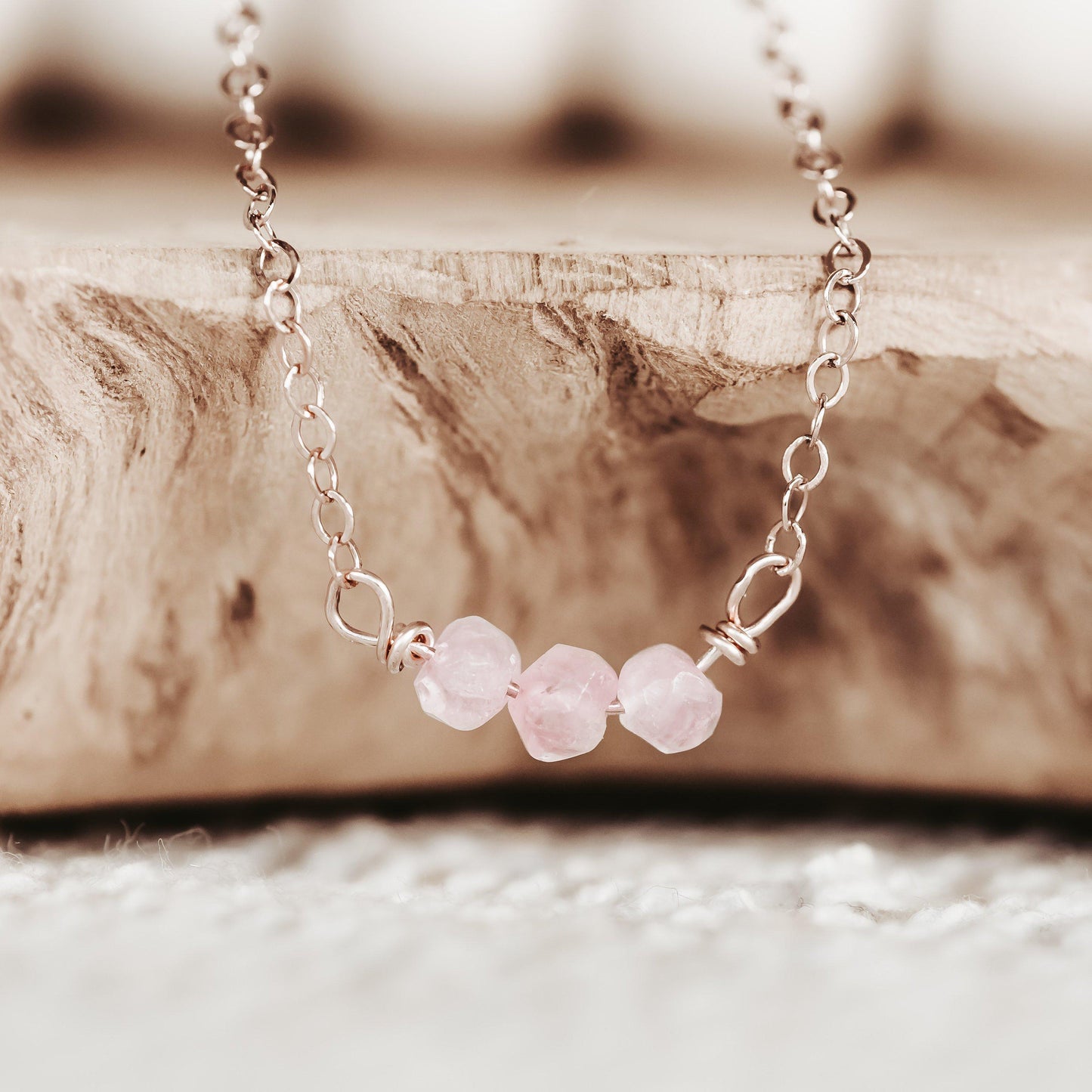BABY BLUE AQUAMARINE CRYSTAL BEADED BAR NECKLACE
