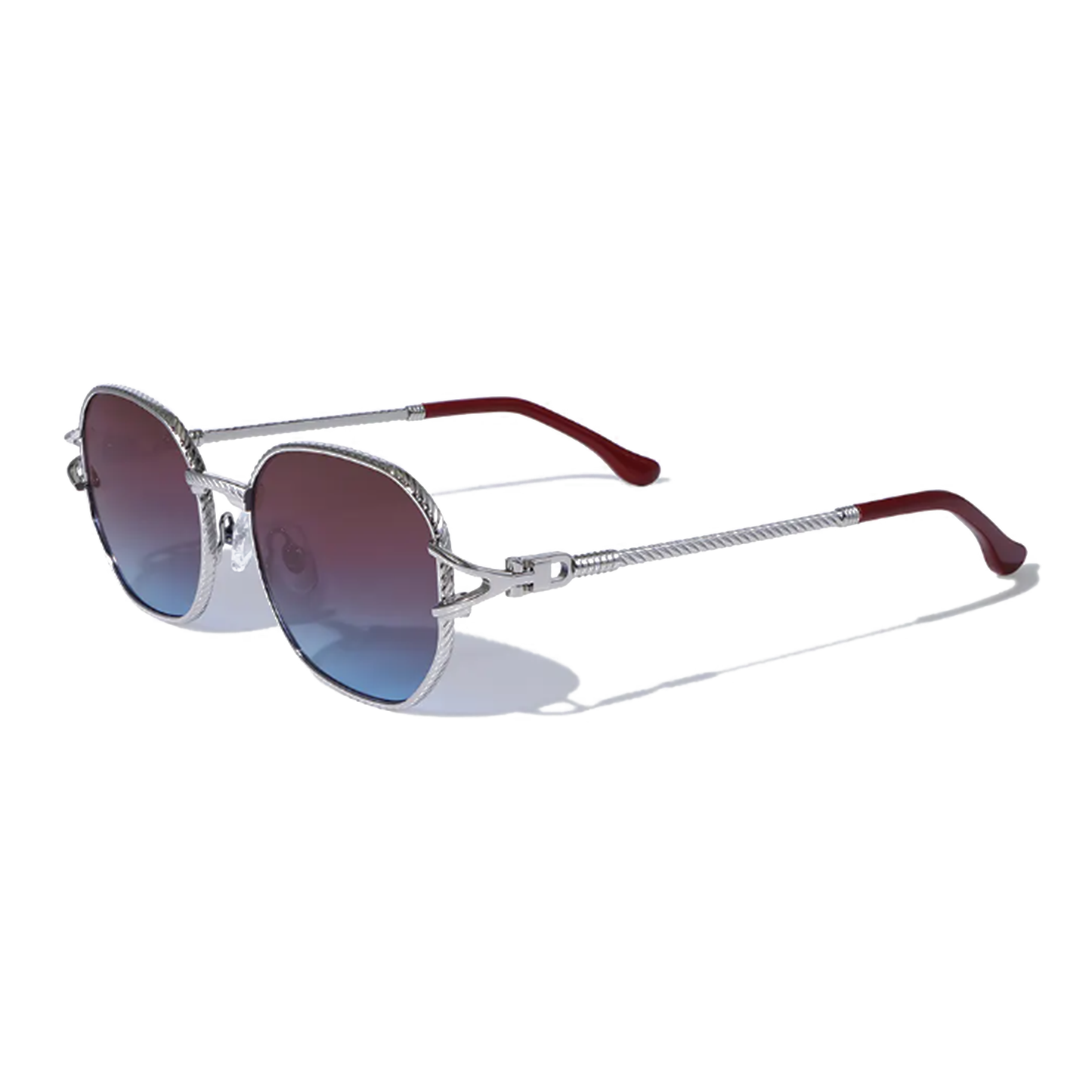 Bleu Violet Metal Sunglasses