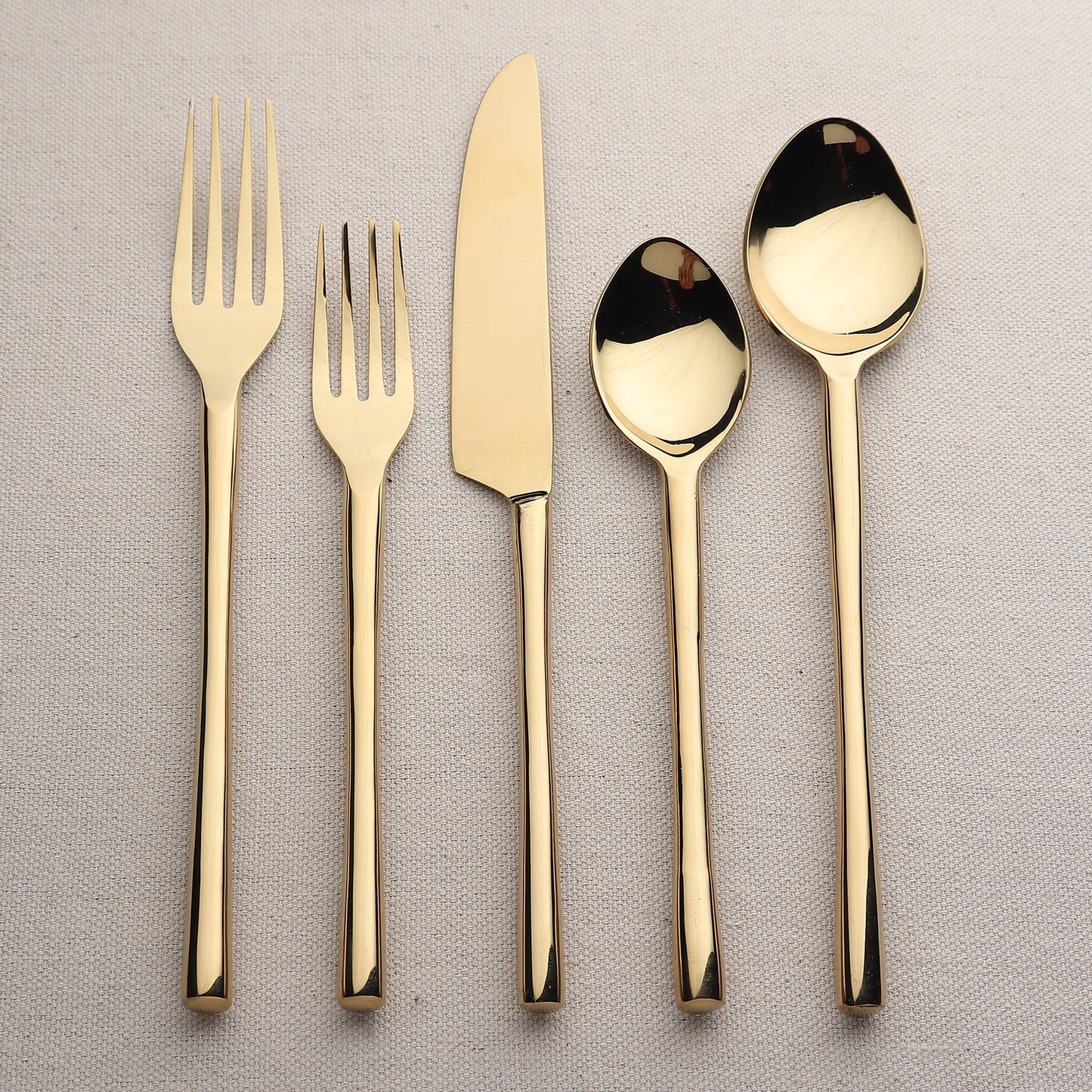 CAMELLIA PVD FLATWARE, 5-PC. PLACE SETTING