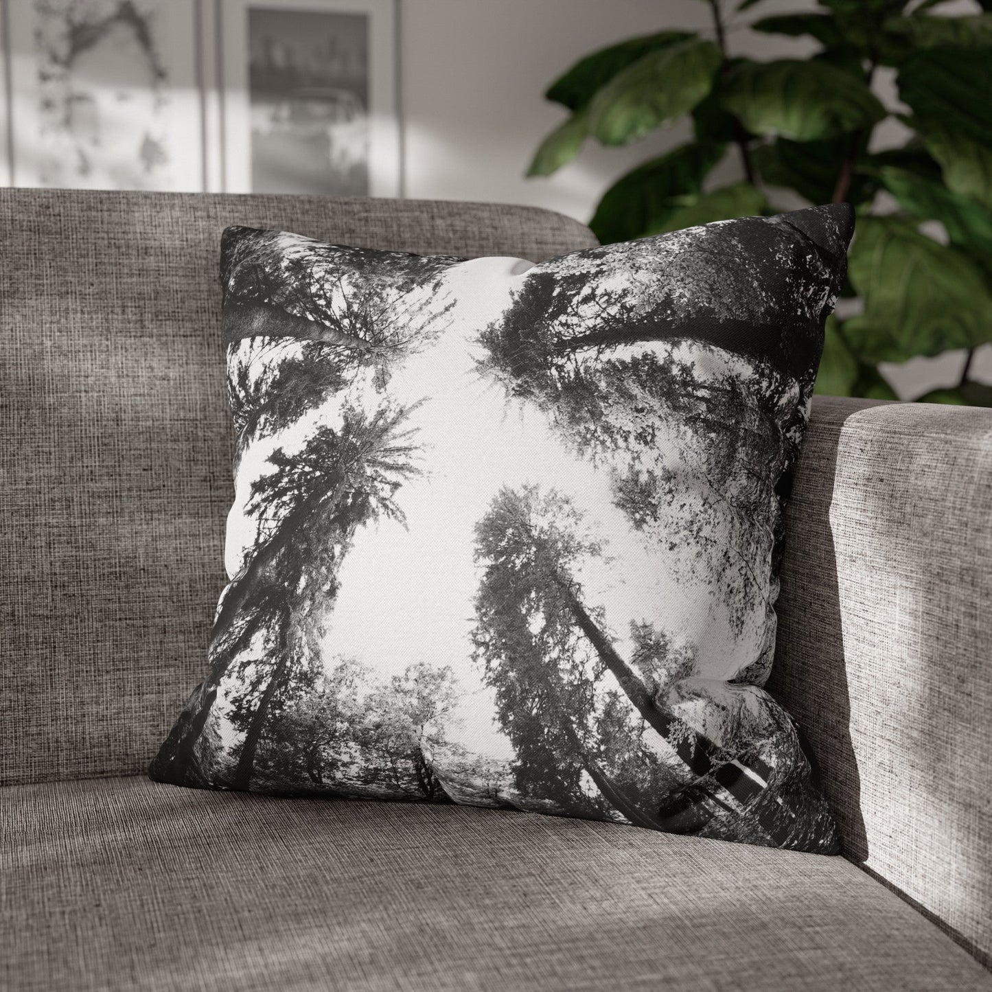 TALL TREES THROW PILLOW