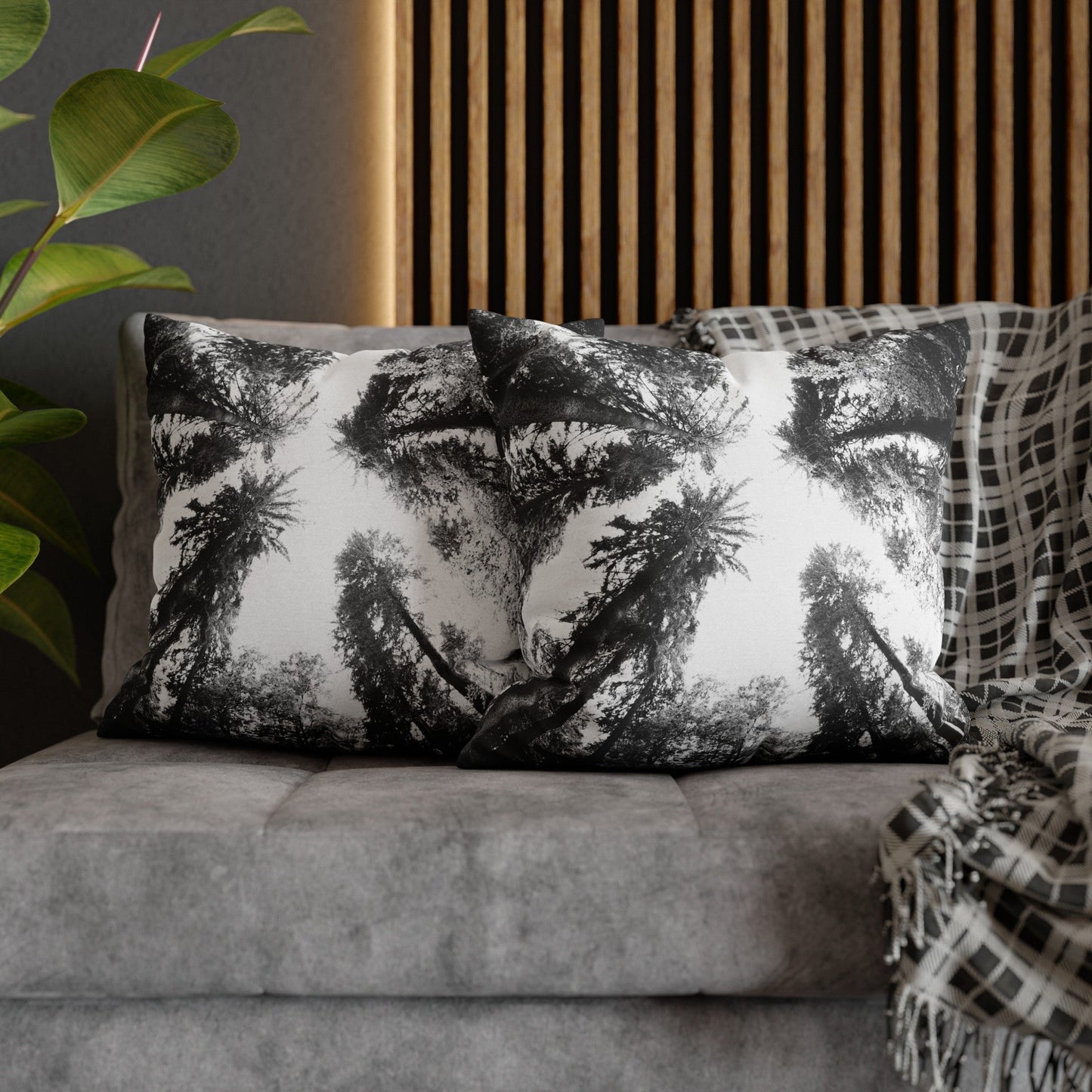 TALL TREES THROW PILLOW