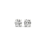 1 1/2 CTTW CERTIFIED IGI LAB GROWN ROUND DIAMOND EARRINGS 14K WHITE GOLD (G/VS2)