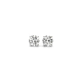 1 CTTW CERTIFIED IGI LAB GROWN ROUND DIAMOND STUD EARRINGS 14K WHITE GOLD(G/VS2)