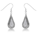.45 CT TEAR DROP EARRINGS WITH CZ