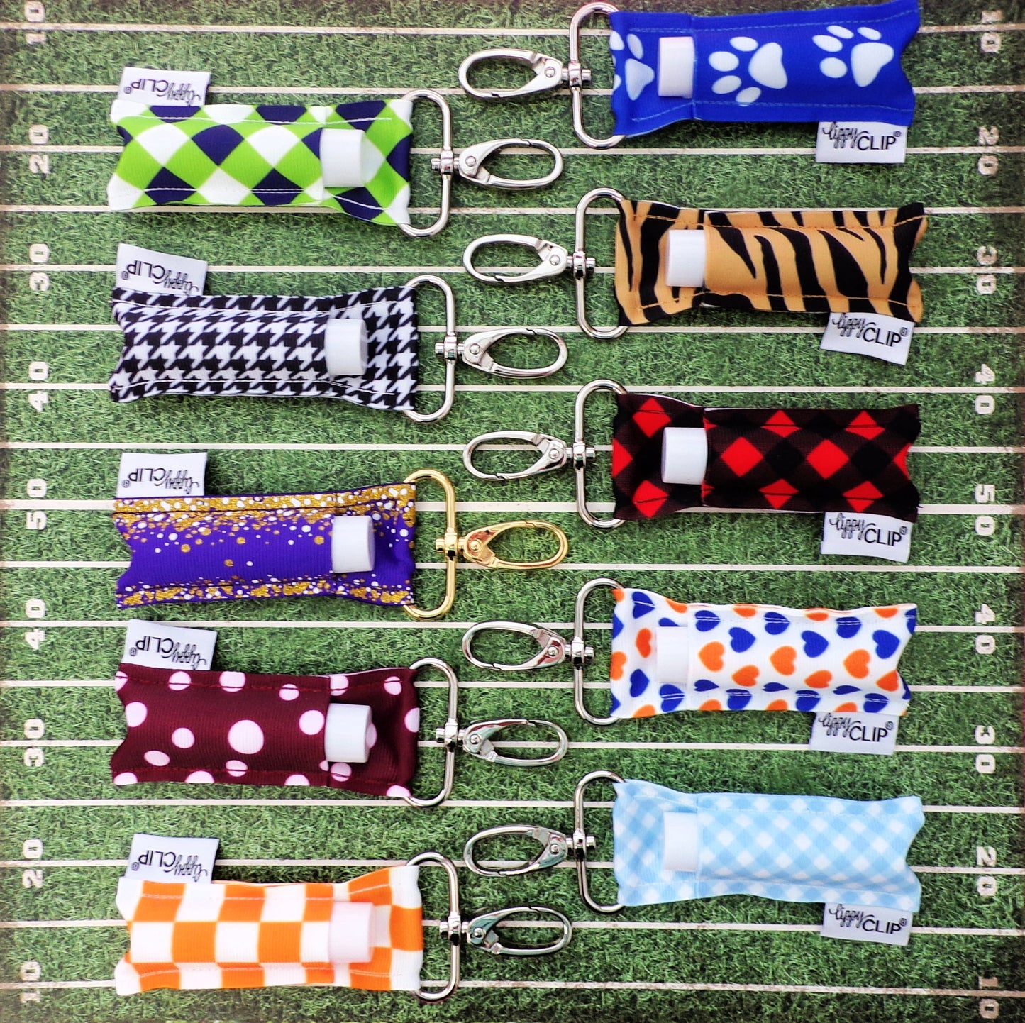 TIGER STRIPE LIPPYCLIP® LIP BALM HOLDER