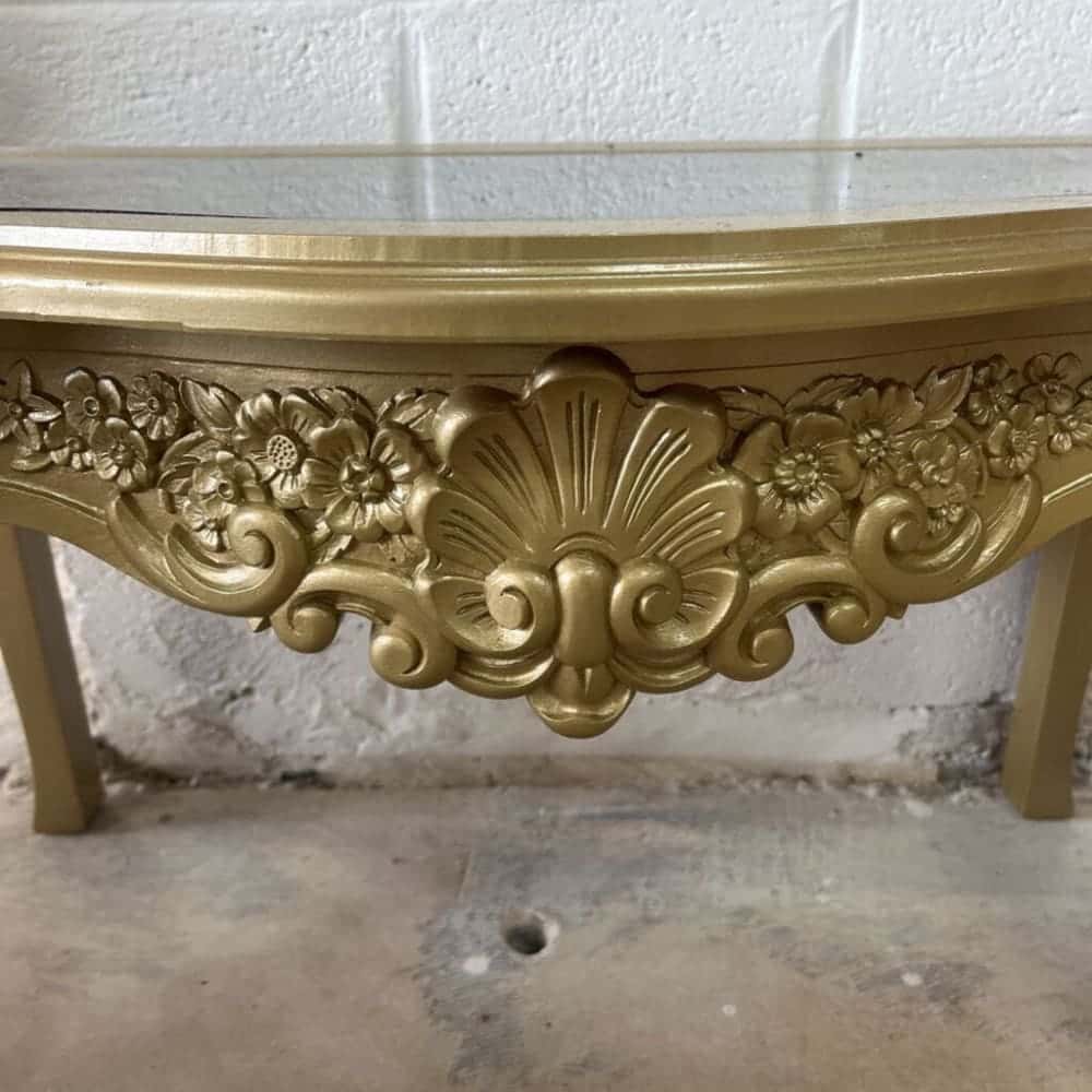 VINTAGE LONG WALL MIRROR + LOWBOY CONSOLE