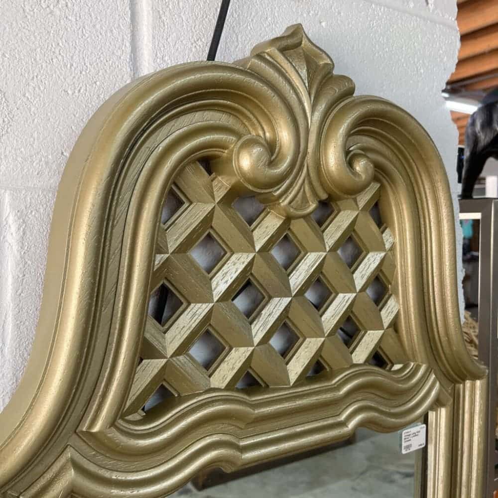 VINTAGE LONG WALL MIRROR + LOWBOY CONSOLE