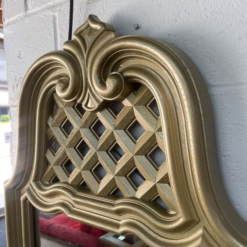 VINTAGE LONG WALL MIRROR + LOWBOY CONSOLE