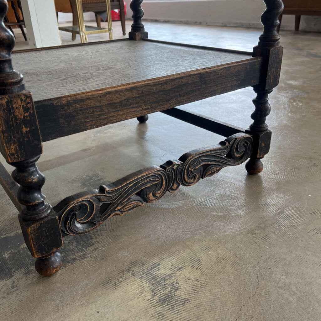 ANTIQUE 17TH CENTURY MONKS CHAIR/TABLE