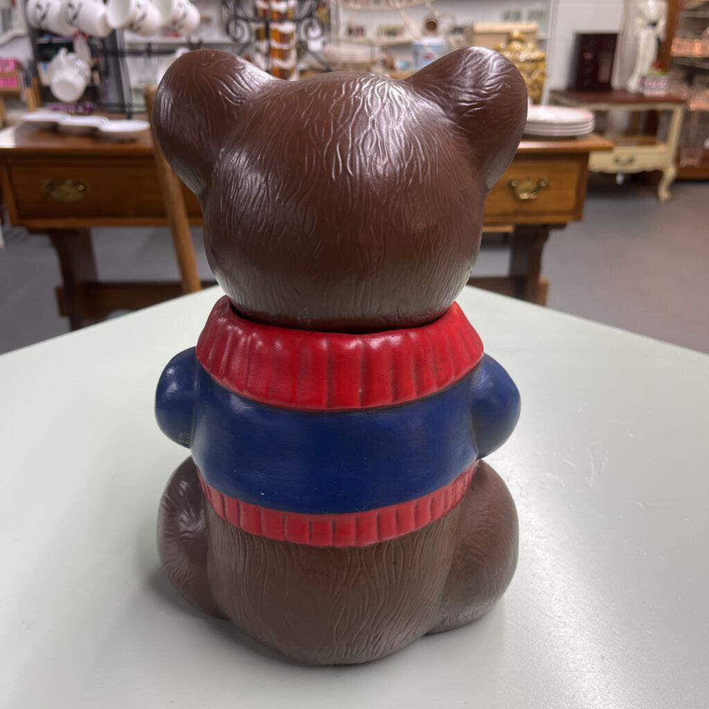 VINTAGE METLOX TEDDY COOKIE JAR