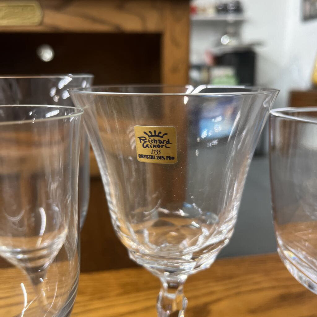 RICHARD GINORI 1735 CRYSTAL STEMWARE (6pc)