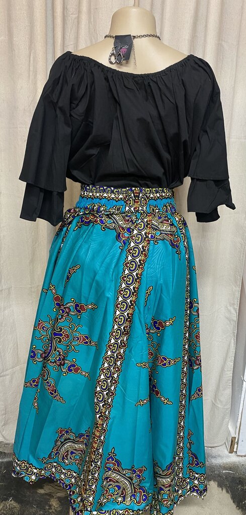 ANKARA MAXI SKIRT STAR BURST