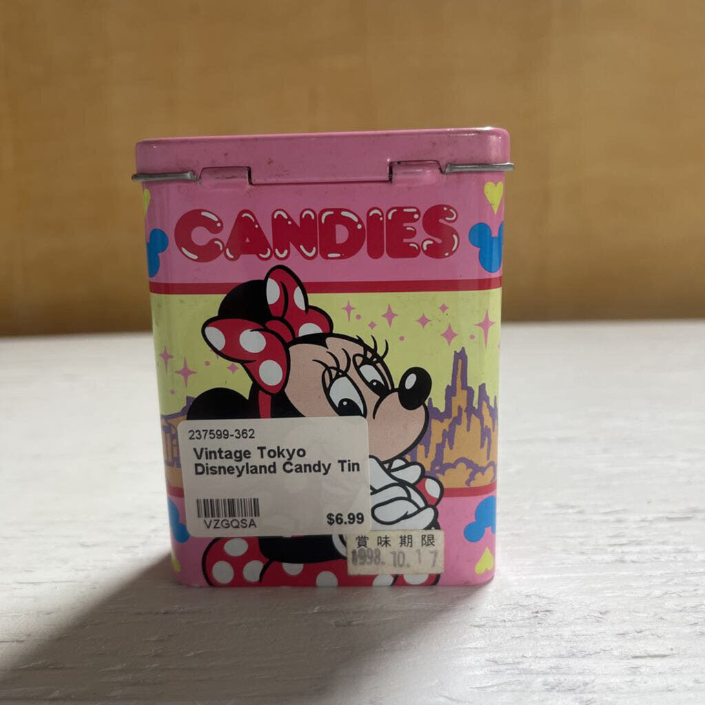 VINTAGE TOKYO DISNEYLAND CANDY TIN
