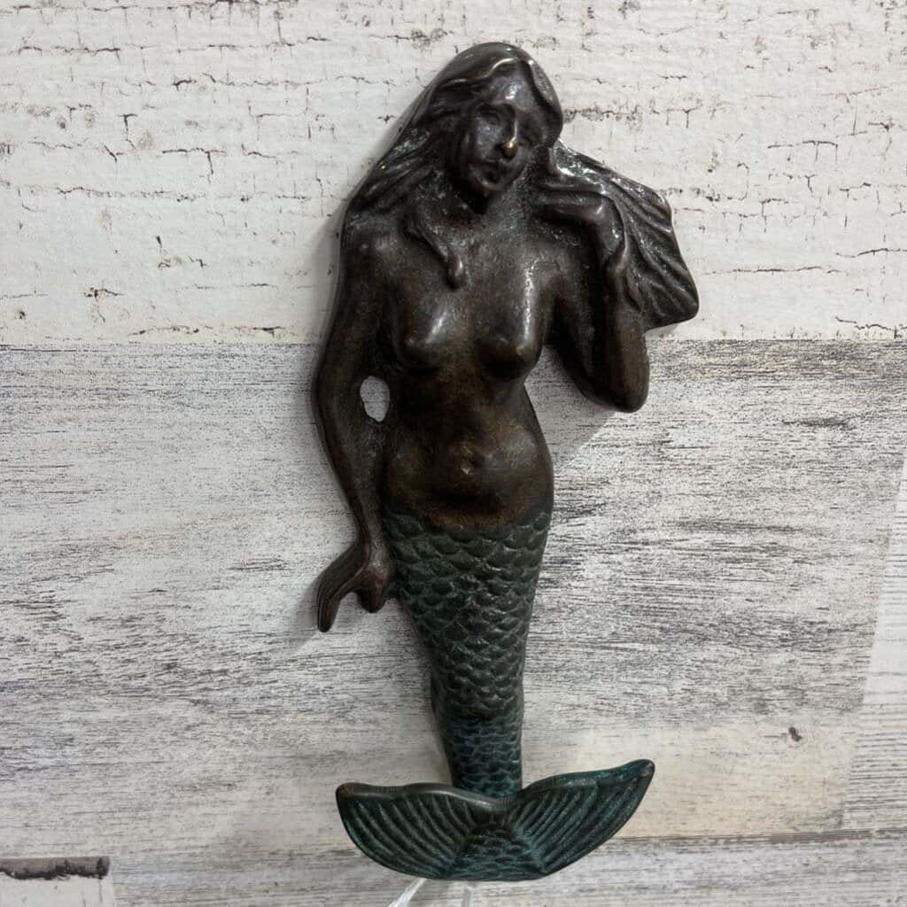 CAST IRON MERMAID WALL HOOD
