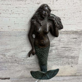 CAST IRON MERMAID WALL HOOD