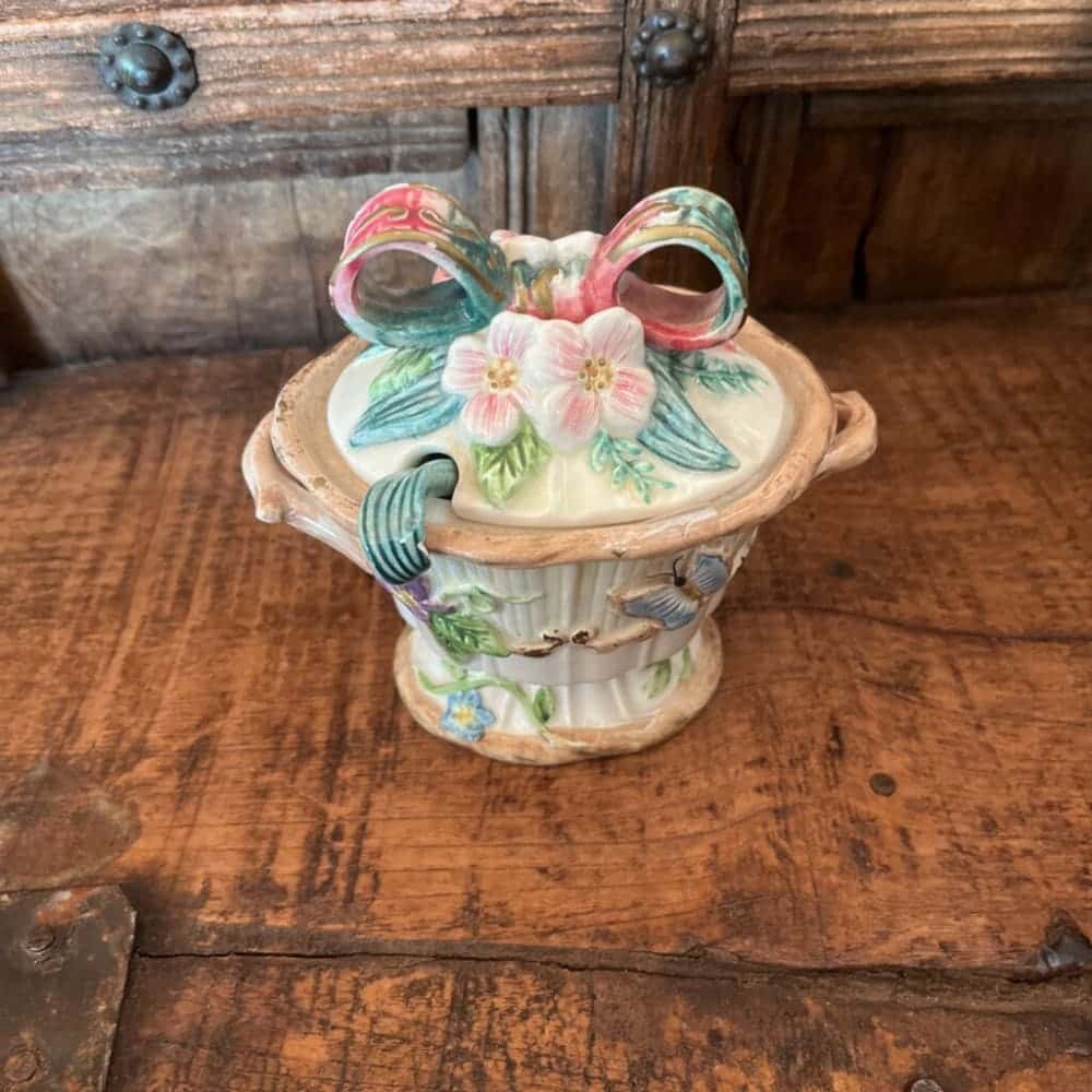 FITZ & FLOYD WOODLAND SPRINGS SUGAR BOWL