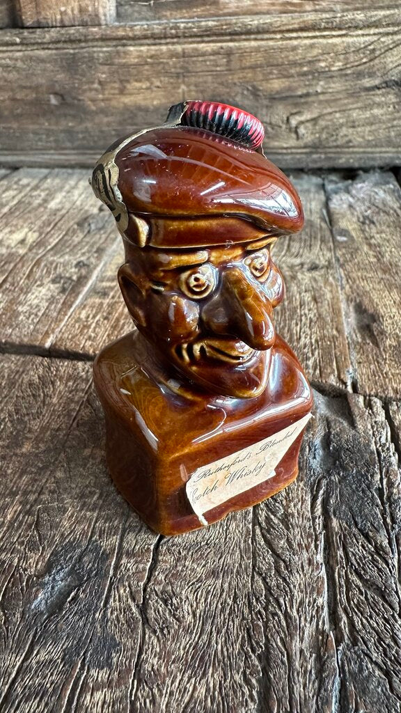 Vtg Rutherfords Whiskey Man Decanter