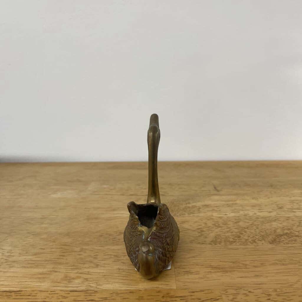 BRASS SWAN FIGURINE