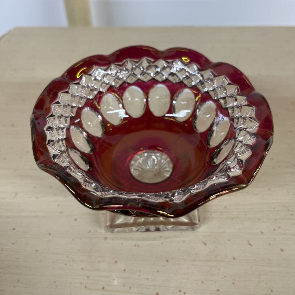 WESTMORELAND RUBY RED CANDY DISH