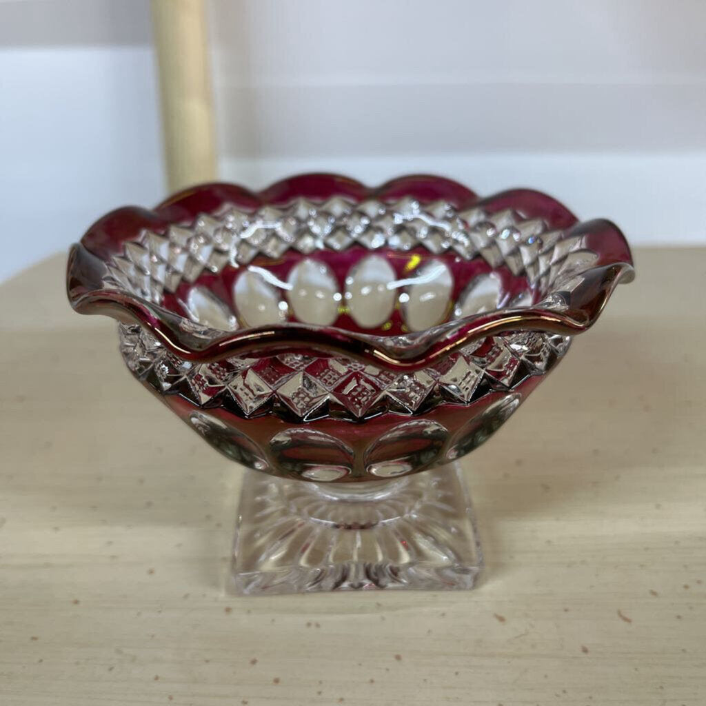 WESTMORELAND RUBY RED CANDY DISH